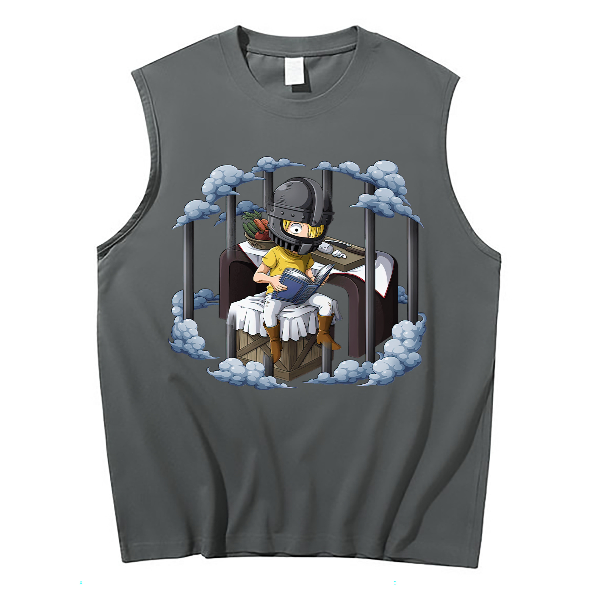 （画像用） ワンピース サンジ ONE PIECE Sanji コットン100％タンクトップ（フロントプリント）